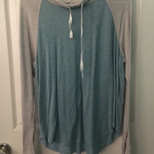 HOLLISTER mock neck hoodie